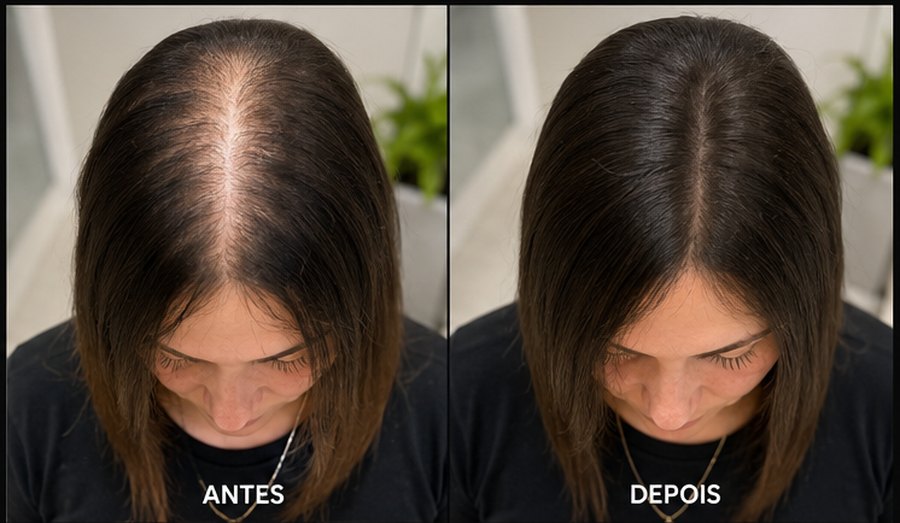 Antes e depois: Alopecia feminina